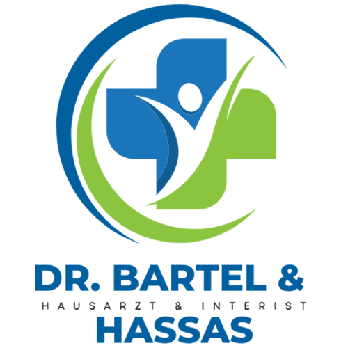 „Berufsausübungsgemeinschaft Dr. med. Peter Bartel und Dr. med. Monawarudin Hassas“-Logo, zur Startseite